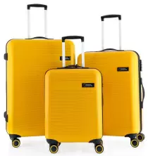 Комплект чемоданов National Geographic N-2004 Set, желтый
