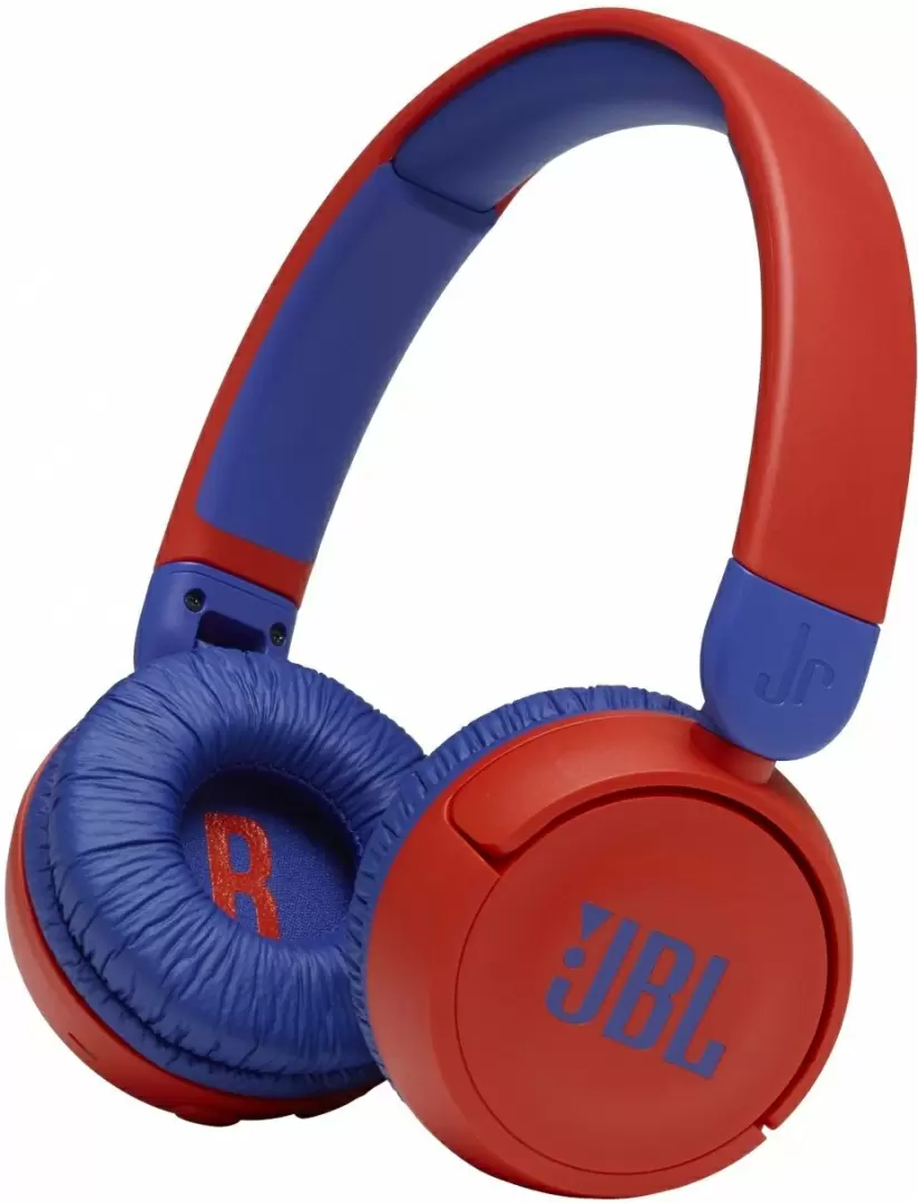 Căşti JBL JR310BT, roșu/albastru