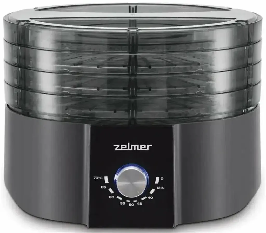 Uscător de legume și fructe Zelmer ZFD1004, gri pe tehnoparc.md Uscător de legume și fructe Zelmer ZFD1004, gri