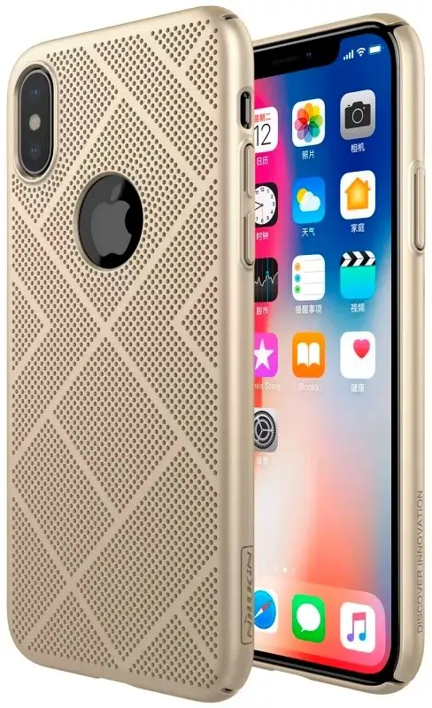 Чехол Nillkin Apple iPhone XS Max Air, золотой