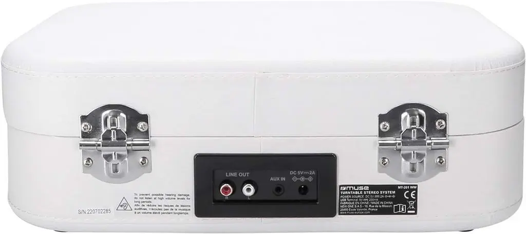 Vinyl Audio System Muse MT-201 WW, alb