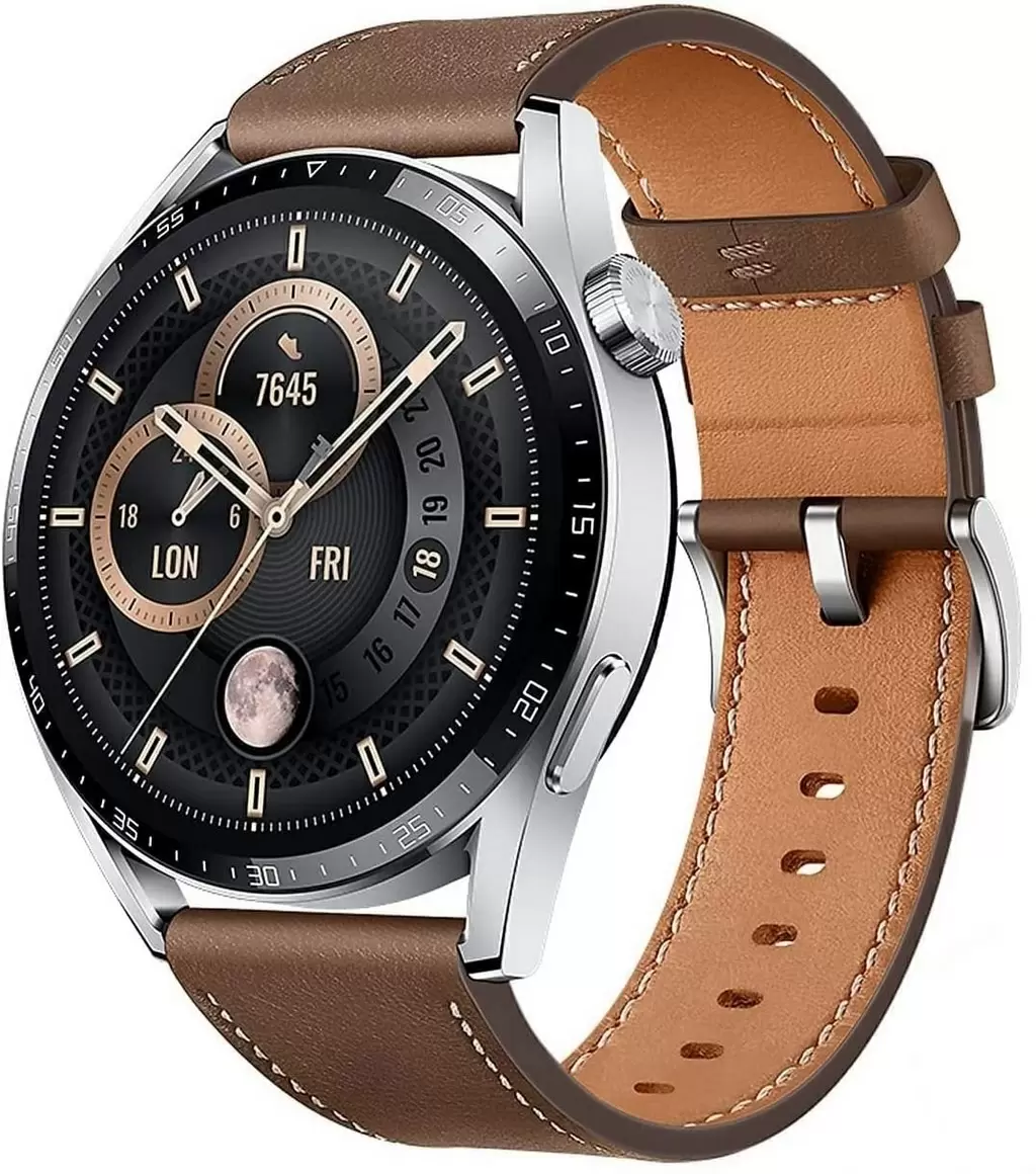 Smartwatch Huawei Watch GT 3 46mm Brown Leather Strap
