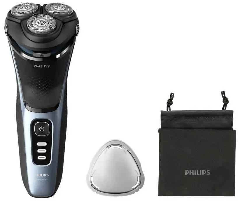 Aparat de ras Philips S3243/12, albastru deschis