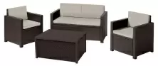 Набор садовой мебели Keter Monaco Set with Storage Table, коричневый