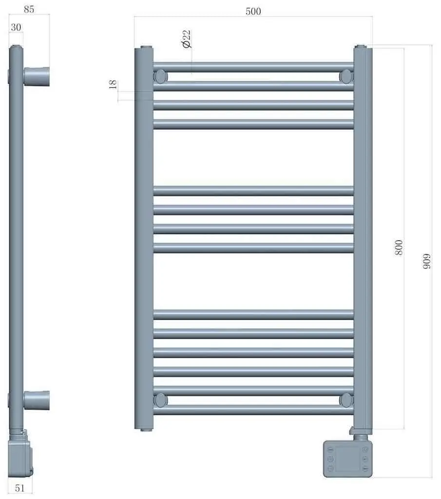 Uscător de prosoape Adler AD-7824, alb
