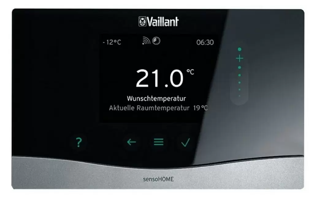 Termostat de cameră Vaillant VRC 380f, negru