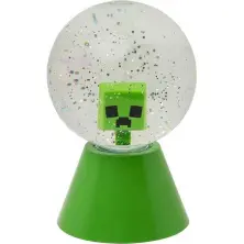 Ночной светильник Paladone Minecraft LED Glitter Ball PP14330MCF, зеленый