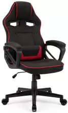 Scaun gaming Sense7 Knight Fabric, negru/roșu