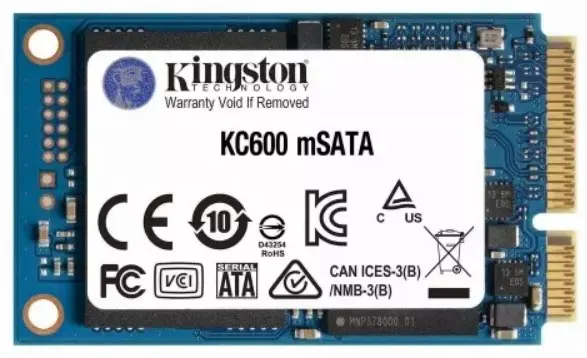 SSD накопитель Kingston KC600 mSATA, 512GB