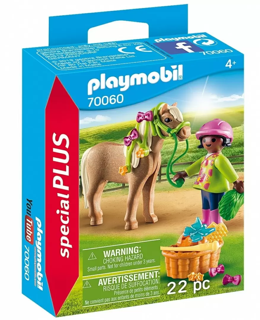 Set jucării Playmobil Girl with Pony