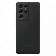 Husă de protecție Samsung Silicone Cover Galaxy S21 Ultra, negru