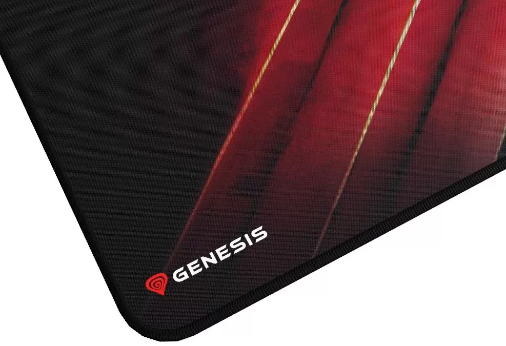 Mousepad Genesis Carbon 500 Maxi Flash G2, negru/roșu