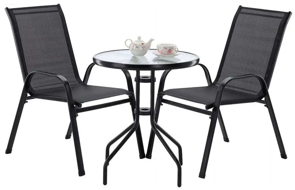 Set mobilă de grădină GardenLine SAD5895, negru pe tehnoparc.md Set mobilă de grădină GardenLine SAD5895, negru