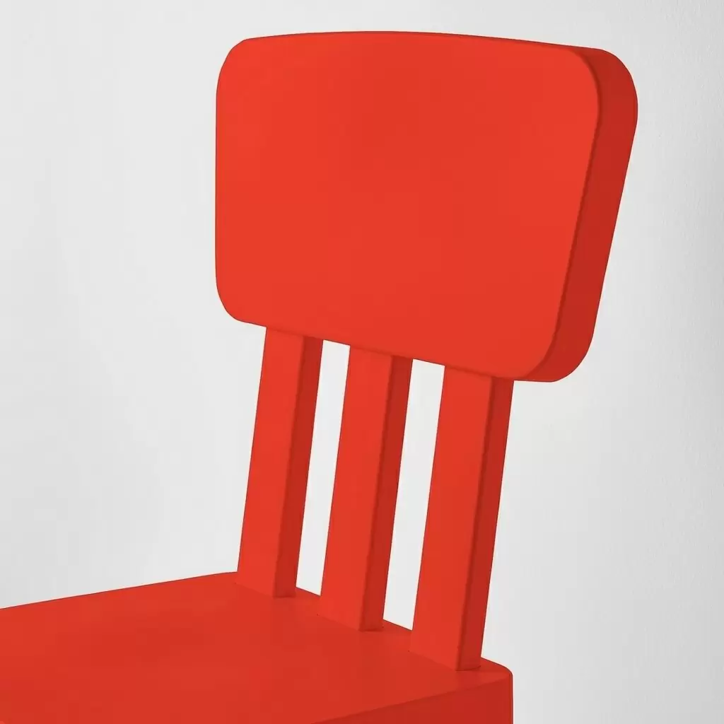 Детский стульчик IKEA Mammut, красный