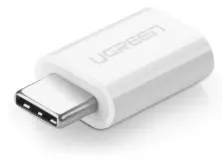 Переходник Ugreen USB-C to Micro USB 30154, белый