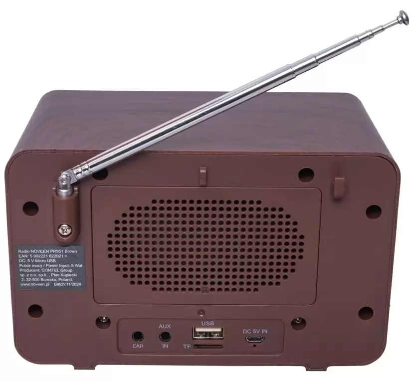 Radio portabil Noveen PR951, cafeniu