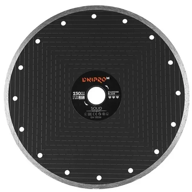 Disc de tăiere Dnipro-M Solid 230 22.2mm