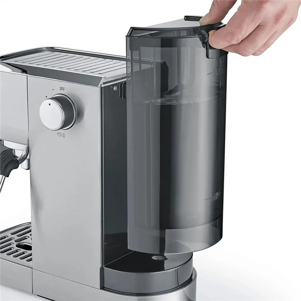 Электрокофеварка Caso Espresso Gourmet Crema, серебристый