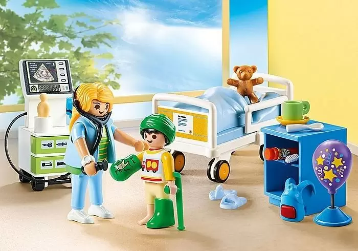 Set jucării Playmobil Children's Hospital Room