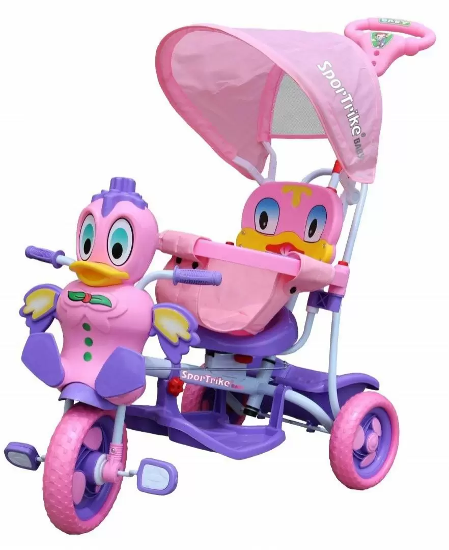 Bicicletă pentru copii SporTrike Happy Duck, roz