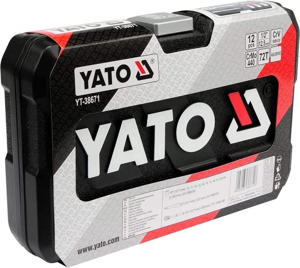 Набор головок Yato YT-38671