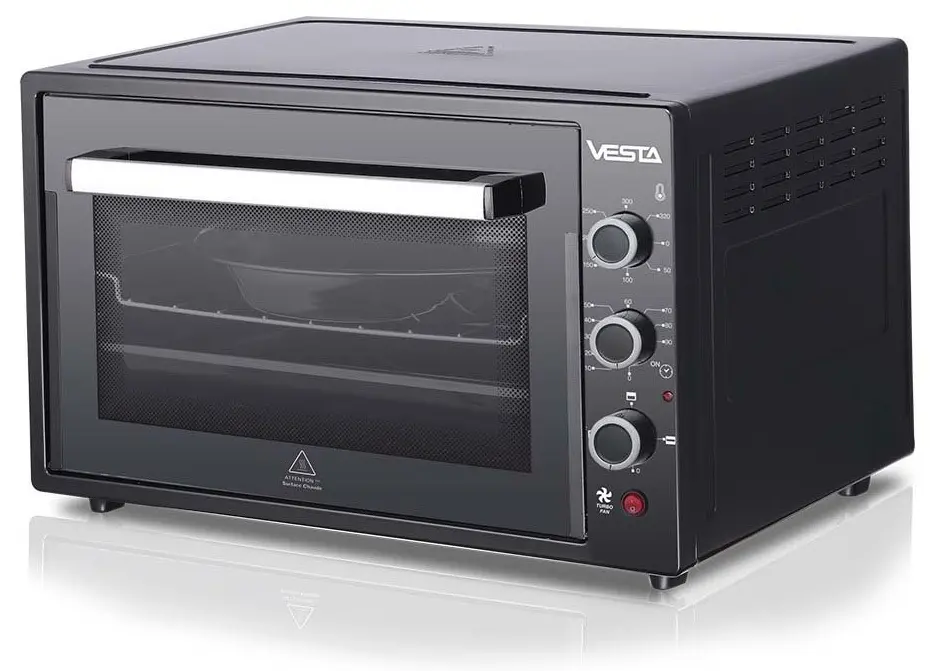 Электродуховка Vesta KS-60CTL/BL, черный