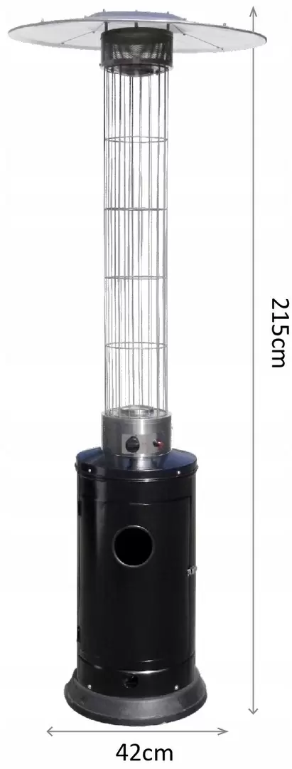 Încălzitor pe gaz de exterior Maltec Flame Heater FL145, negru