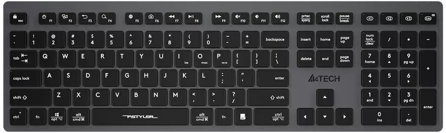 Клавиатура A4Tech FBX50C, серый