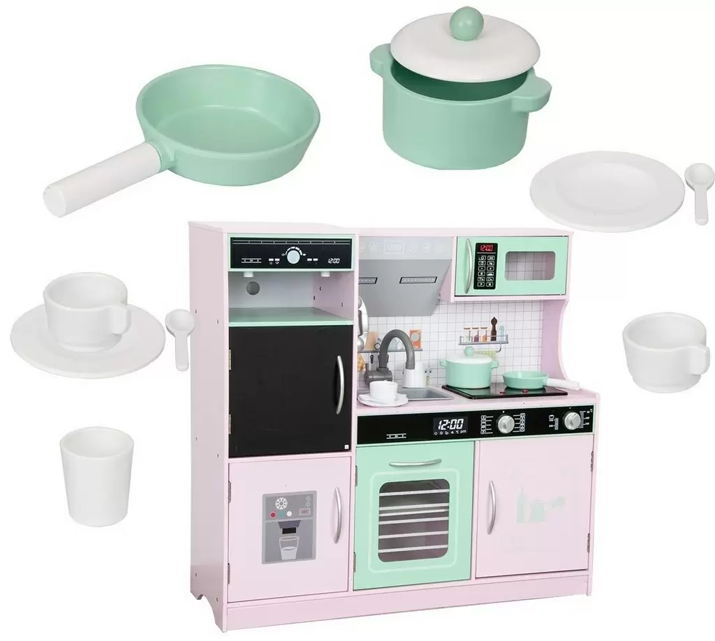 Кухня Enero Toys 1041131, розовый/мятный