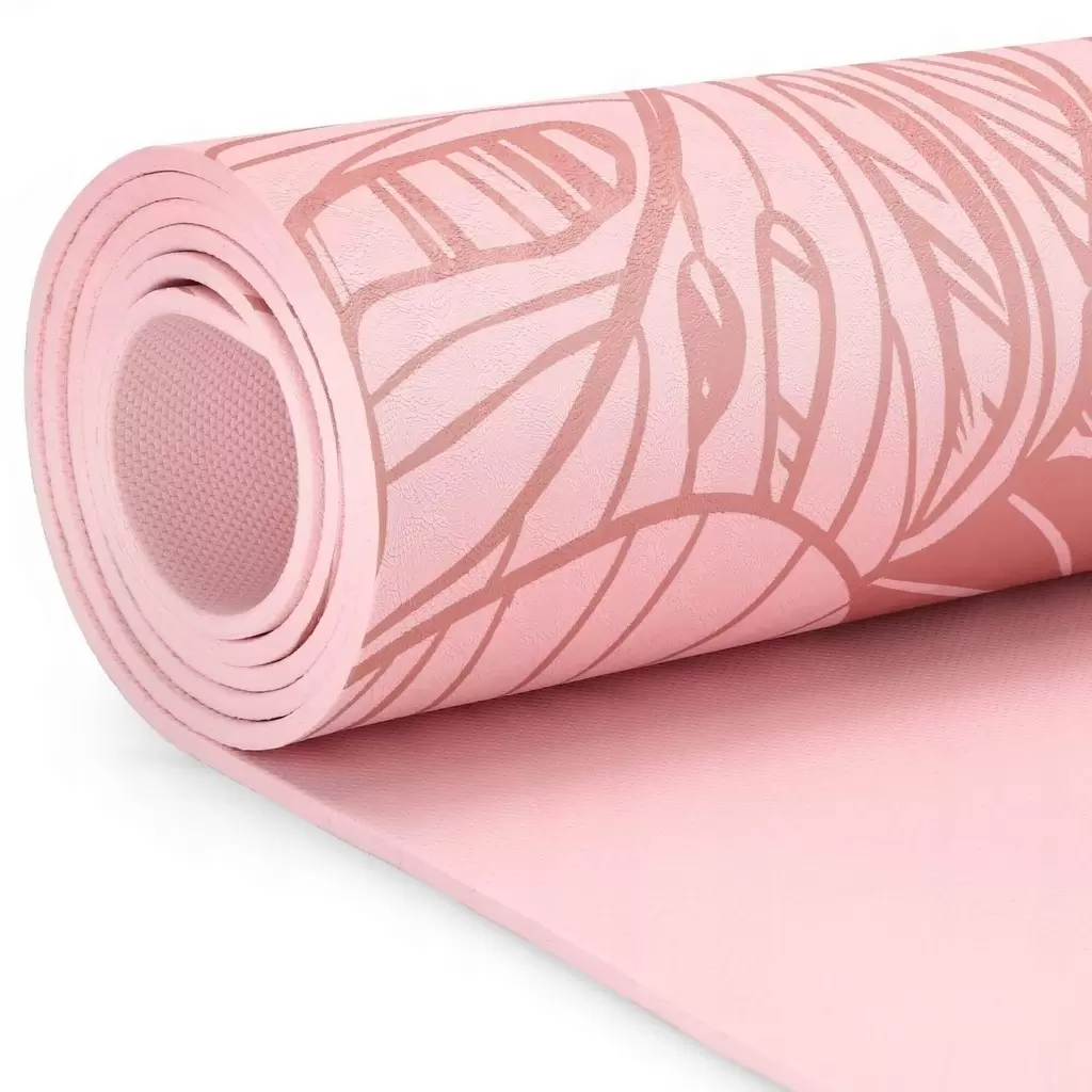 Коврик для йоги Spokey Leaf, розовый