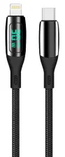 Cablu USB Helmet Type-C to Lightning 30W 1.2m, negru
