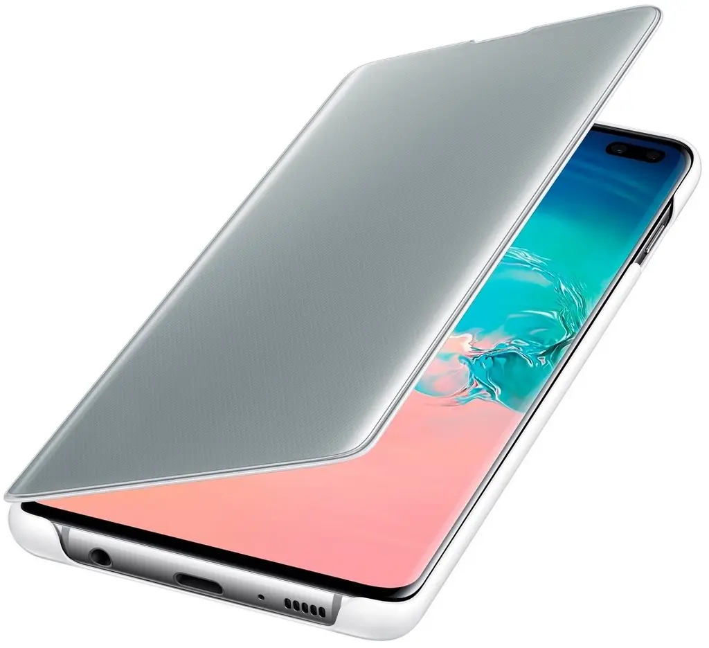 Чехол Samsung Clear View Cover Galaxy S10, белый