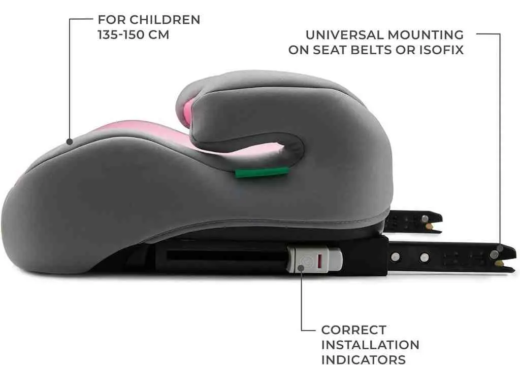 Детское автокресло-бустер KinderKraft I-Boost i-Size, розовый