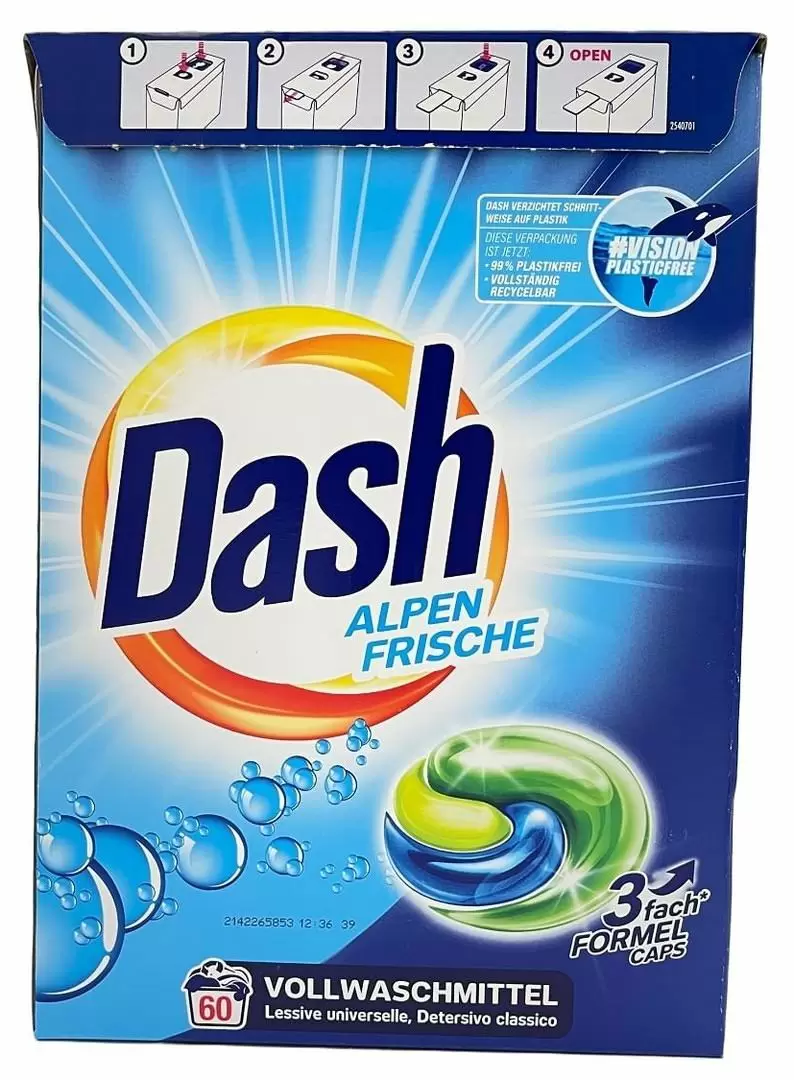 Capsule de spălat rufe Dash Alpen Frische 60buc