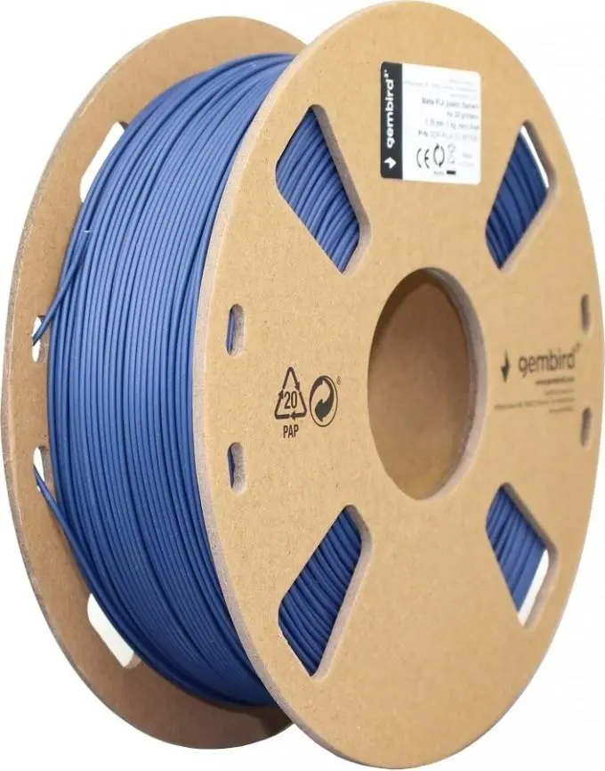 Filament pentru imprimare 3D Gembird 3DP-PLA-01-MTNB, albastru