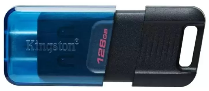 Flash USB Kingston DataTraveler 80M 128GB, negru/albastru