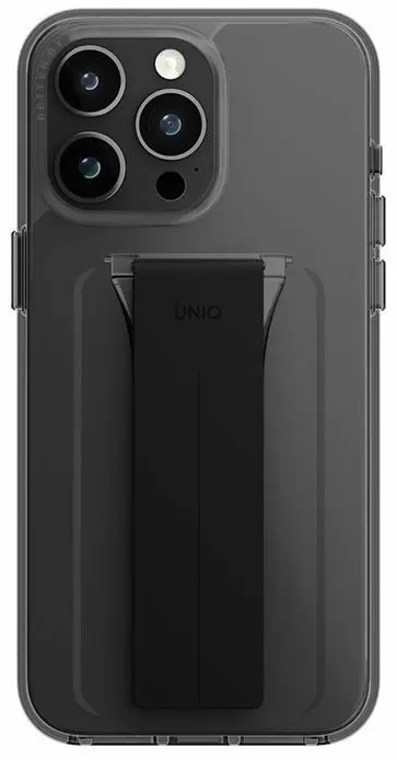 Чехол Uniq Heldro Mount with Stand for iPhone 15 Pro Max, серый