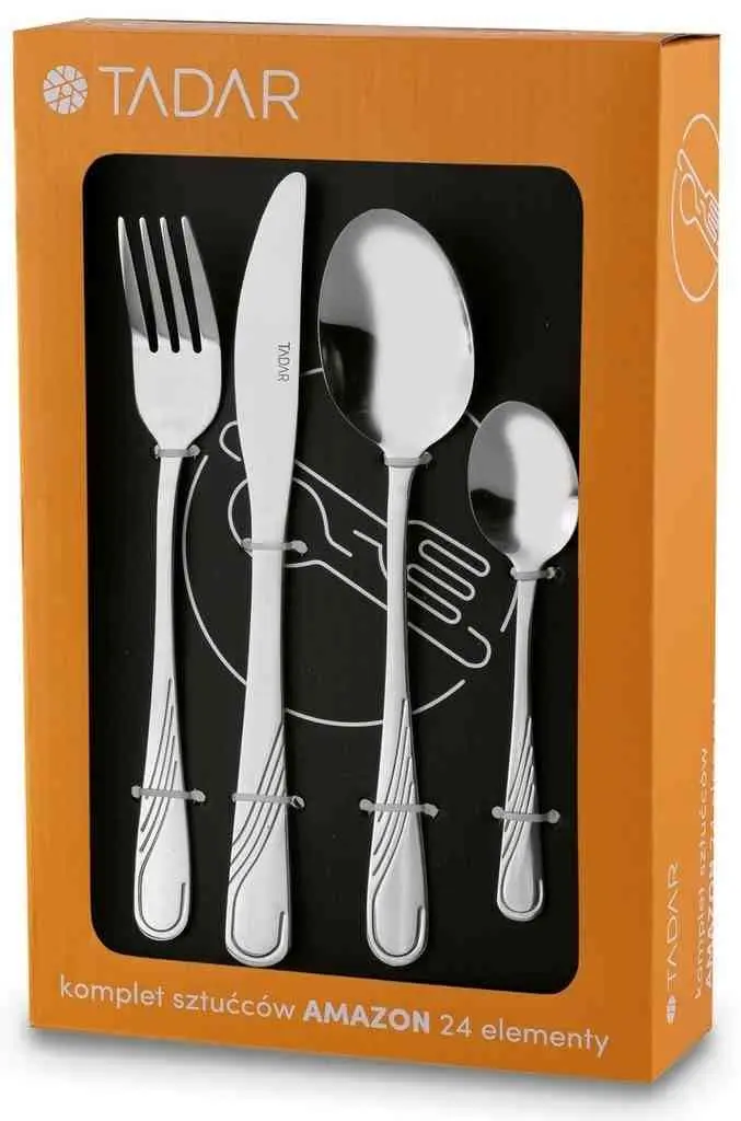 Set tacâmuri Tadar Amazon 24pcs, inox pe tehnoparc.md Set tacâmuri Tadar Amazon 24pcs, inox