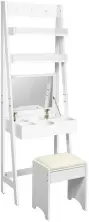 Masă de toaletă Costway HW66074, alb