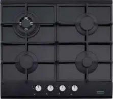Plită incorporabilă cu gaz Franke FHNG 604 4G TC BK C, negru