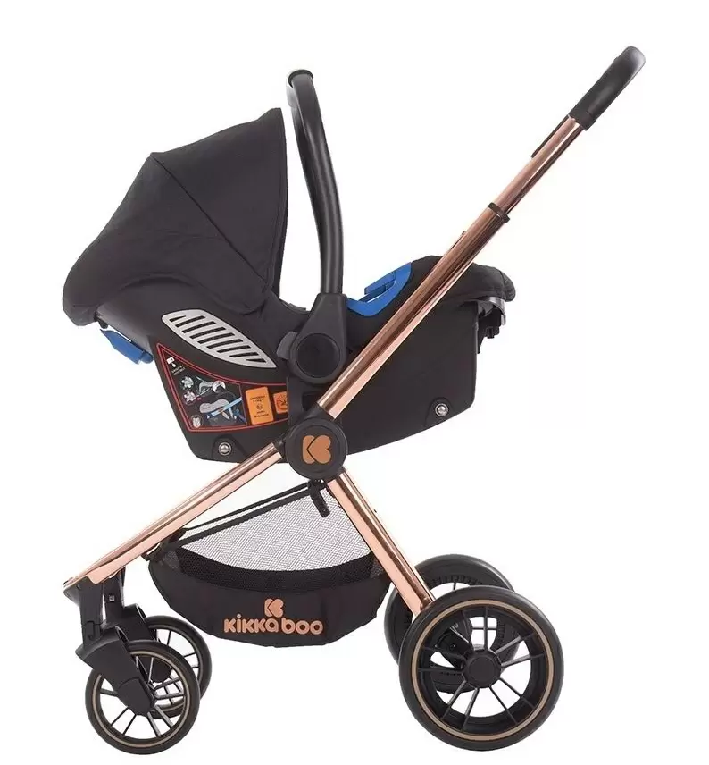 Cărucior Kikka Boo 3 in 1 Vicenza Premium, negru