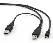 Кабель Gembird CCP-USB22-AM5P-3, черный