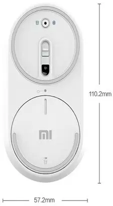 Mouse Xiaomi Mi Portable Mouse, argintiu