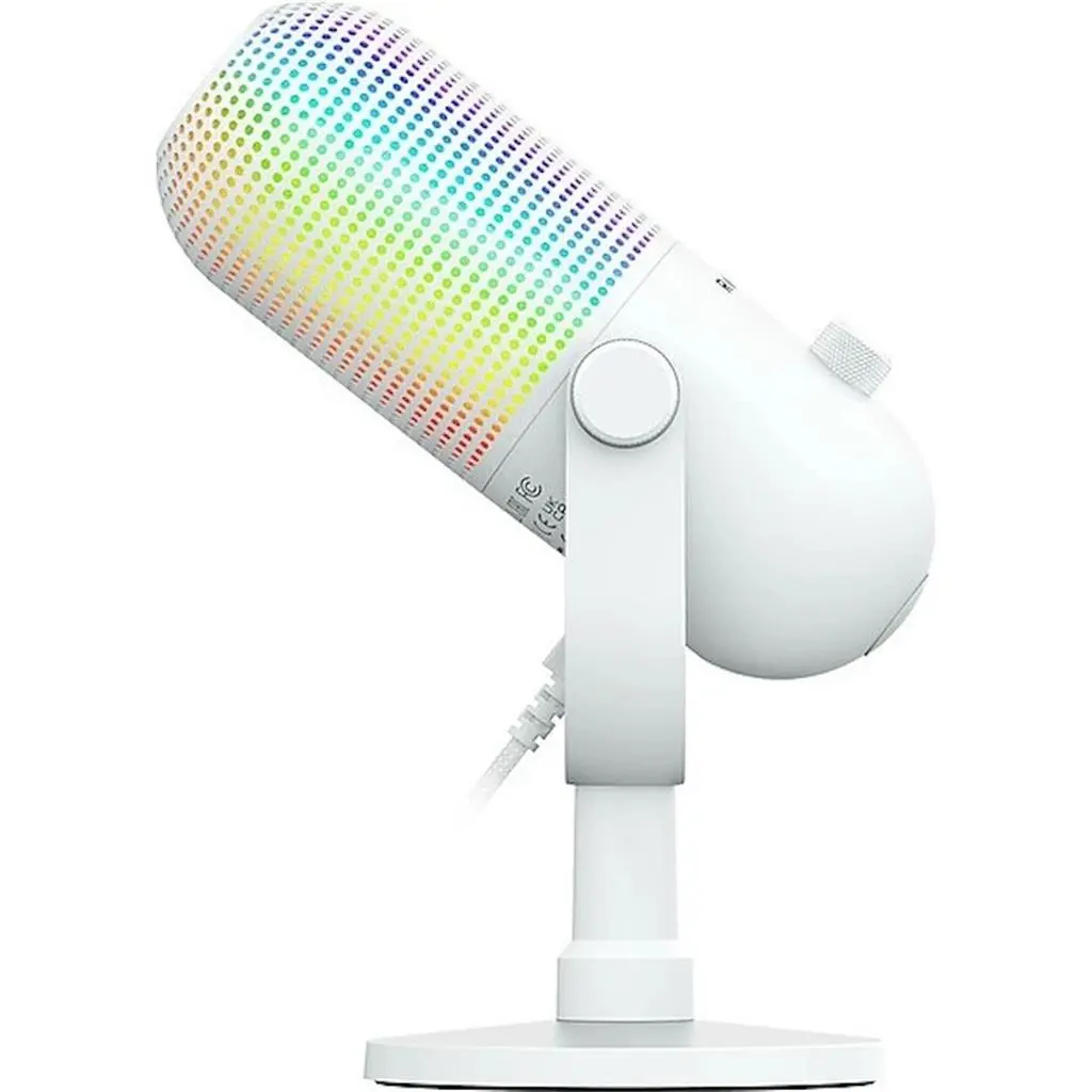 Microfon Razer Seiren V3 Chroma White RZ19-05060200-R3M1, alb pe tehnoparc.md Microfon Razer Seiren V3 Chroma White RZ19-05060200-R3M1, alb