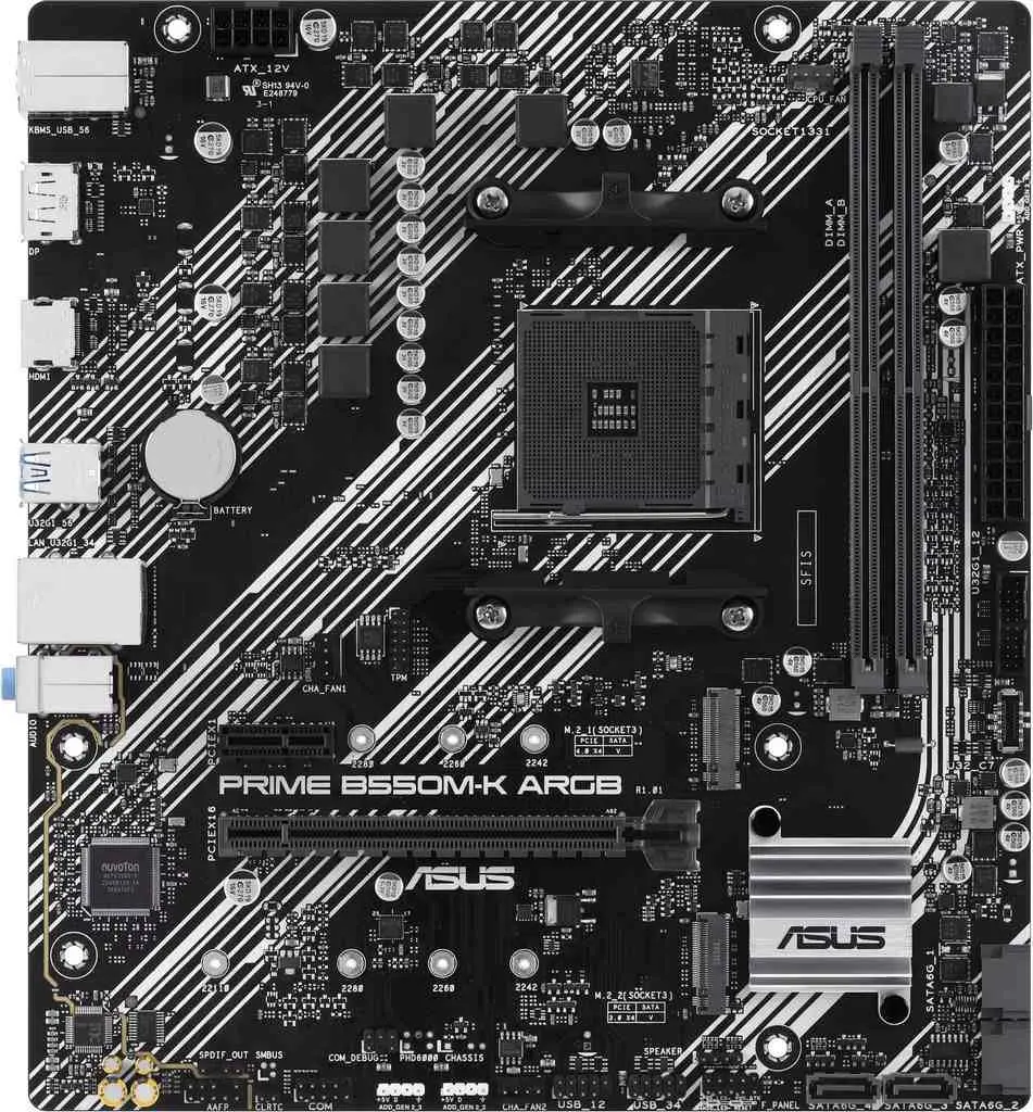 Placă de bază Asus Prime B550M-K ARGB