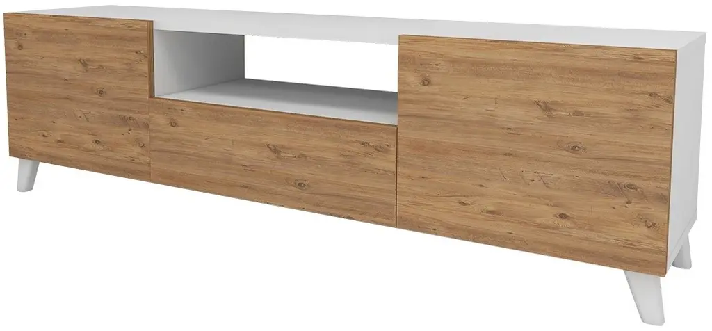 Tumbă pentru TV Fabulous 46x140cm, alb/pin
