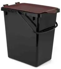 Урна Blanco PPH Chadex 11L, черный/коричневый на tehnoparc.md Урна Blanco PPH Chadex 11L, черный/коричневый