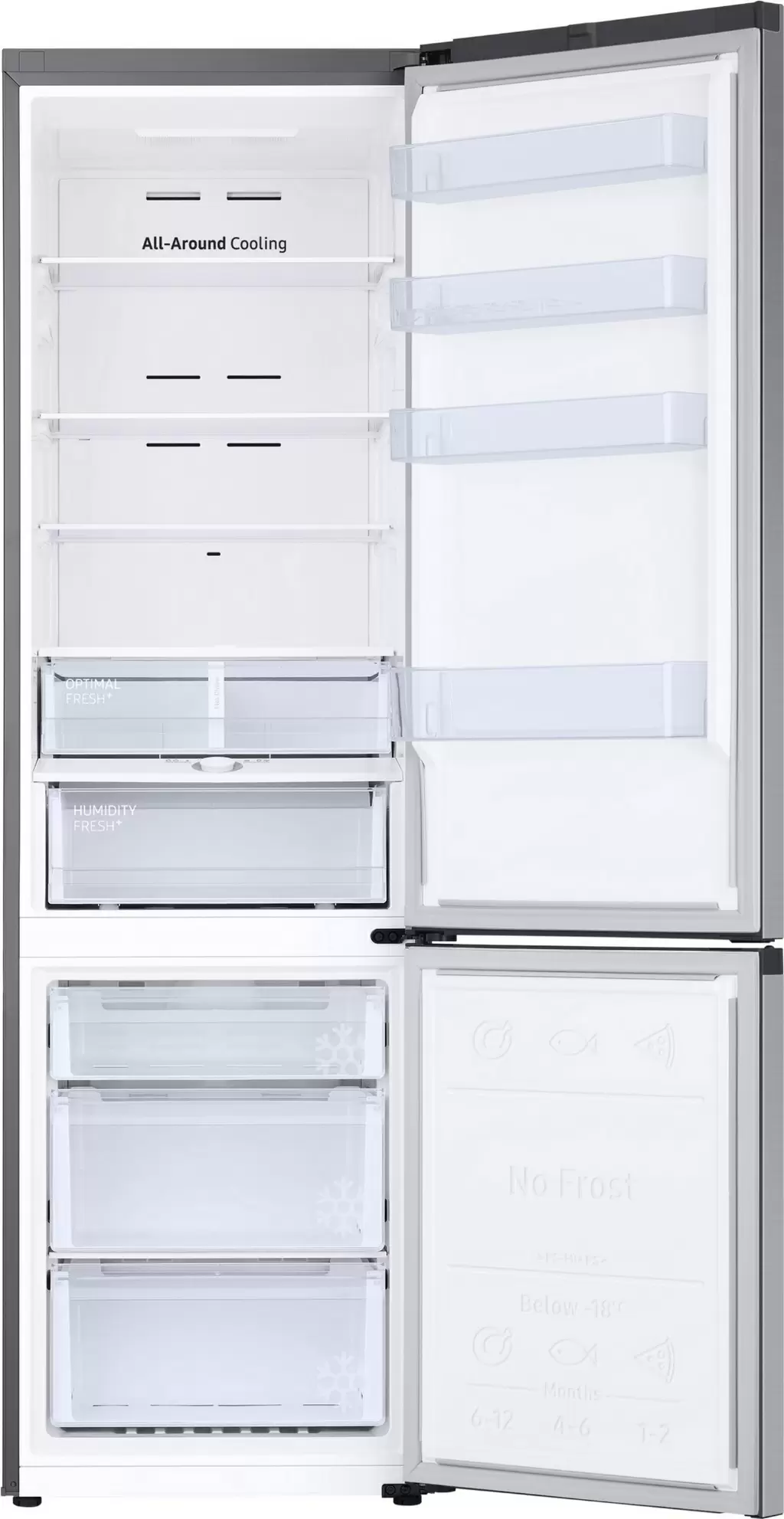 Холодильник Samsung RB38T603FSA/UA, серебристый