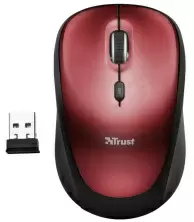 Мышка Trust Yvi Wireless Mini, черный/красный