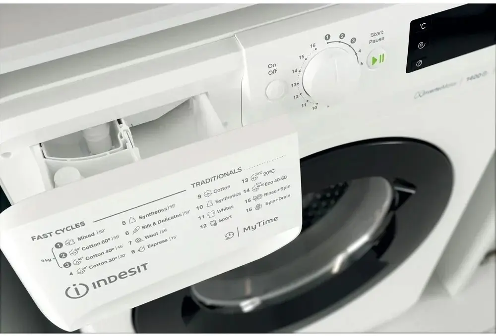 Стиральная машина Indesit MTWE 81484 WK EE, белый на tehnoparc.md Стиральная машина Indesit MTWE 81484 WK EE, белый